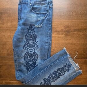 BLANKNYC Embroidered Skinny Jeans – Size 30